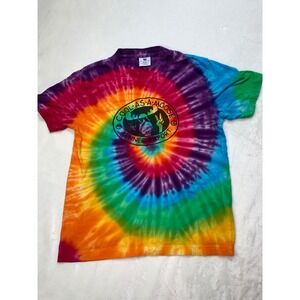 Artforms‎ Cool As A Moose Tie Dye T-Shirt Sz M Kennebunkport Streetwear Cotton